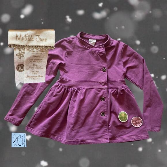 Matilda Jane Amethyst Willow Jacket Fall 2014 Kids Sz 10 As-is